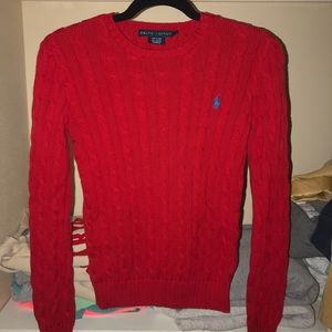 Ralph Lauren Women’s Cable-Knit Cotton Sweater